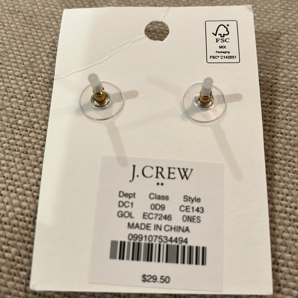 J. Crew Pavé Puffy Heart Bauble Earrings/NWT - Picture 7 of 11